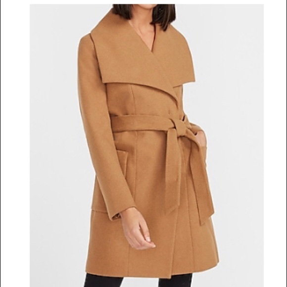 Express Jackets & Blazers - Wrap Wool-Blend Coat